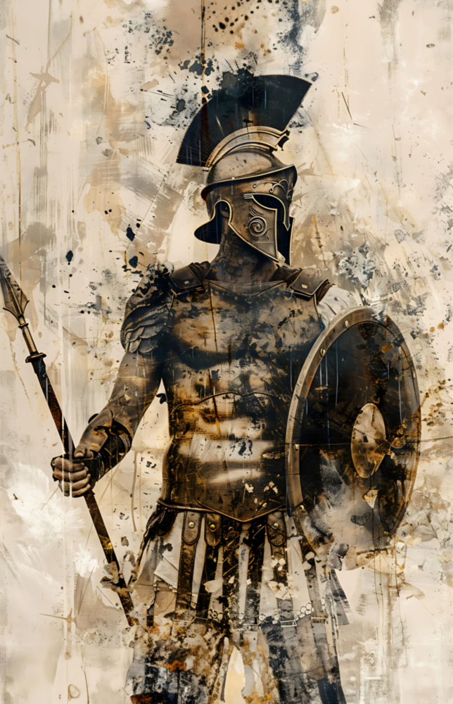 Gladiator Glass Wall Art || Designer Collection