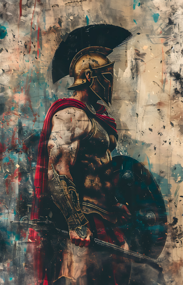Gladiator Glass Wall Art || Designer Collection