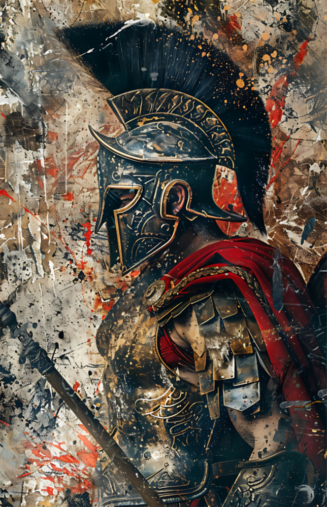 Gladiator Glass Wall Art || Designer Collection