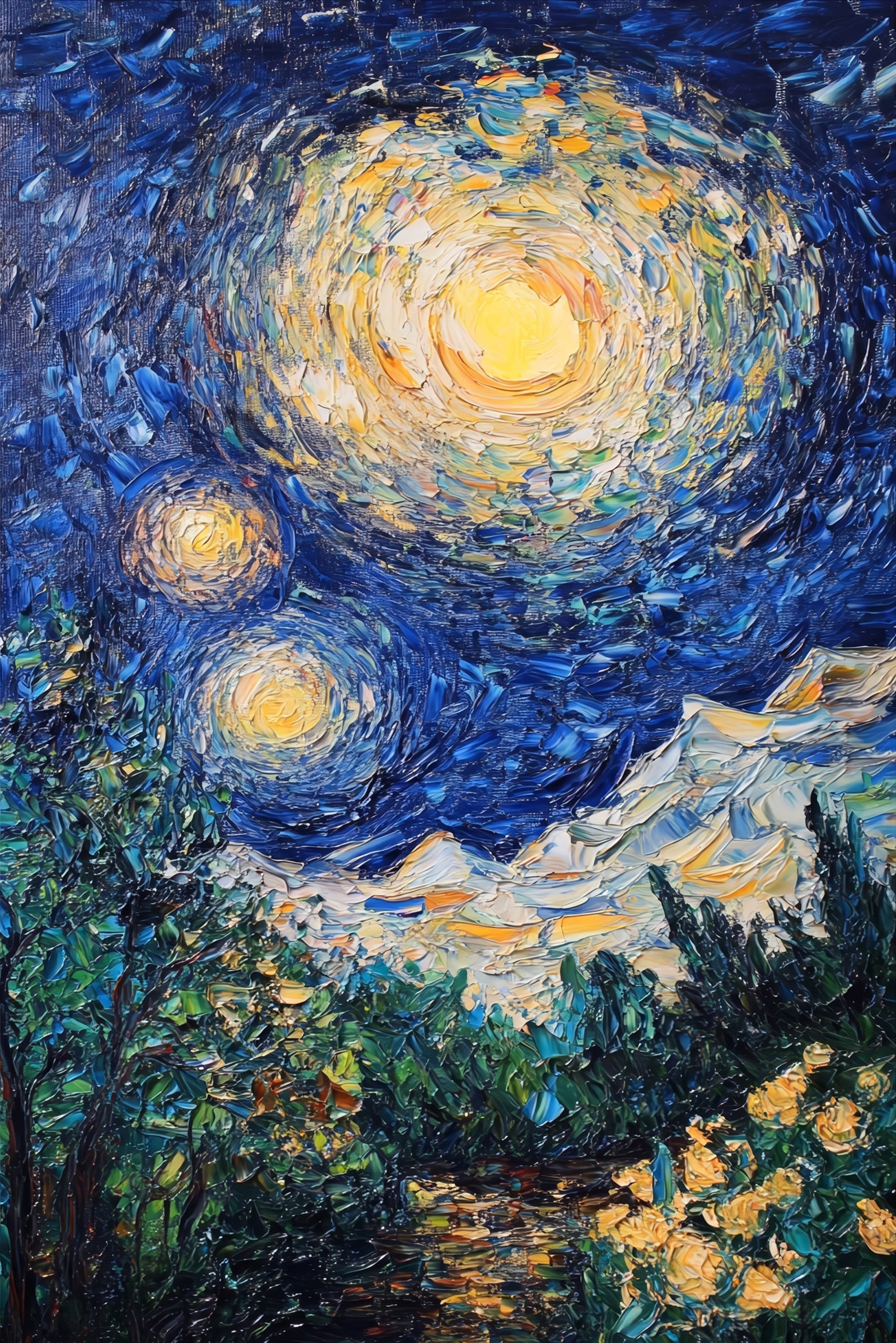 Celestial Whorl — Haptic 3D Embossed + Gloss Lacquer Print