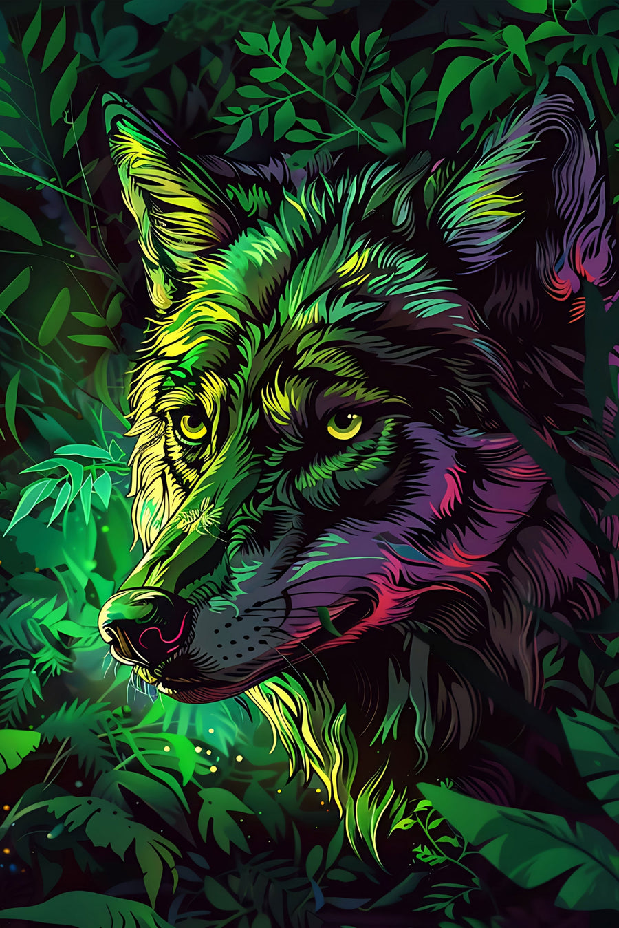 Neon Canopy Alpha — Haptic 3D Embossed + High-Gloss Lacquer Print