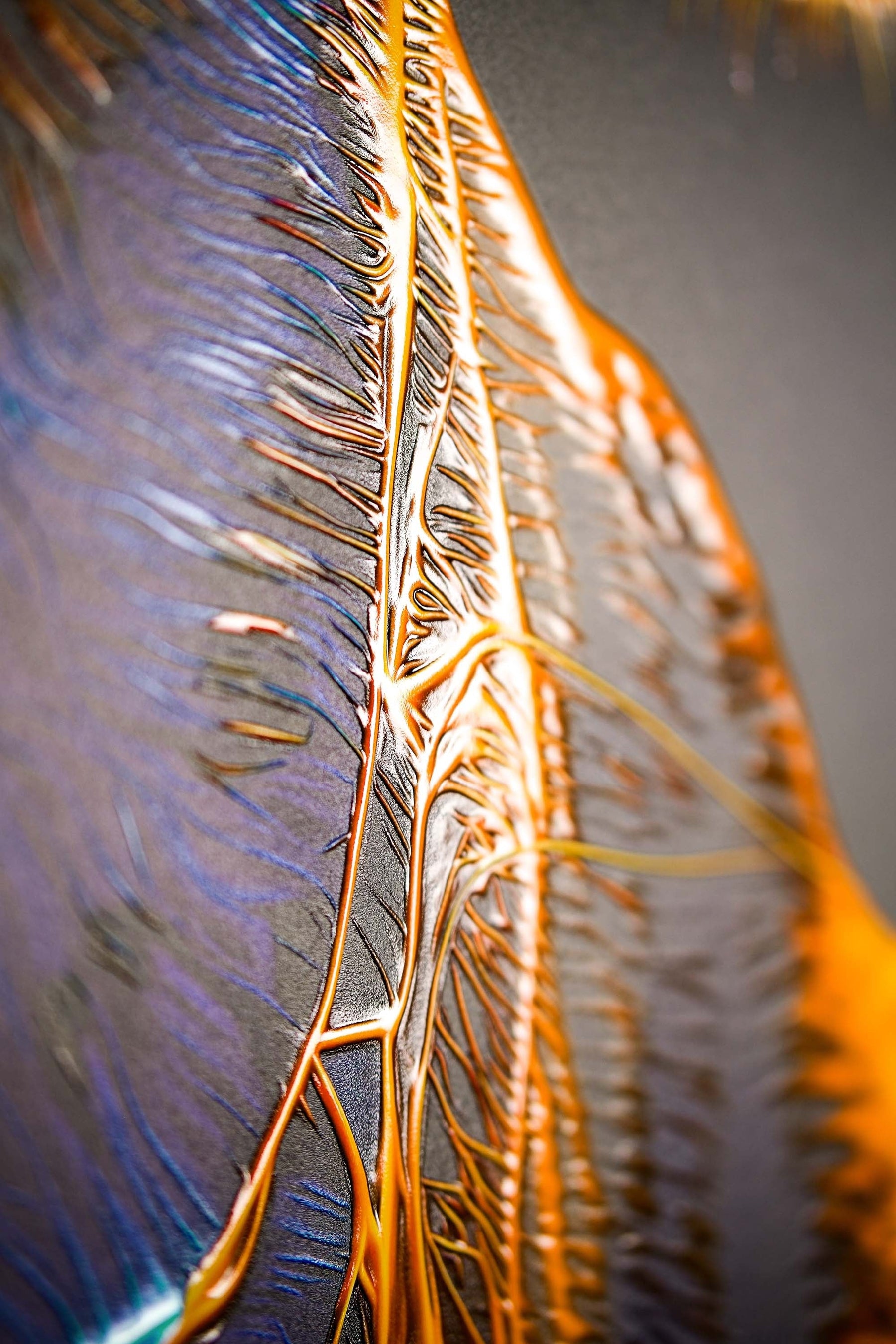 Neon Panther Pulse — 3D Haptic Embossed High-Gloss Luxury Wall Art