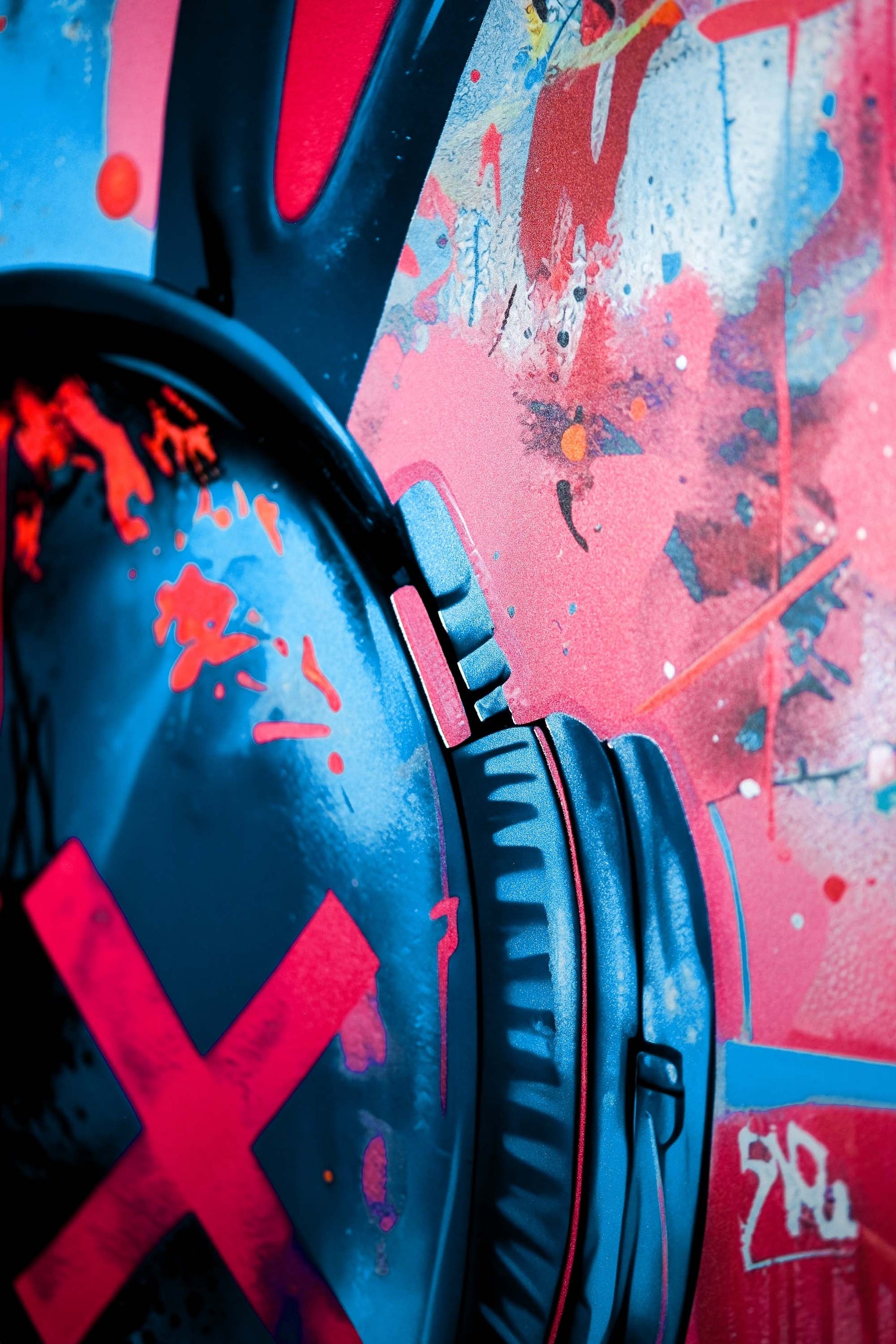 Urban Rebel Bot — 3D Haptic Embossed High-Gloss Luxury Wall Art