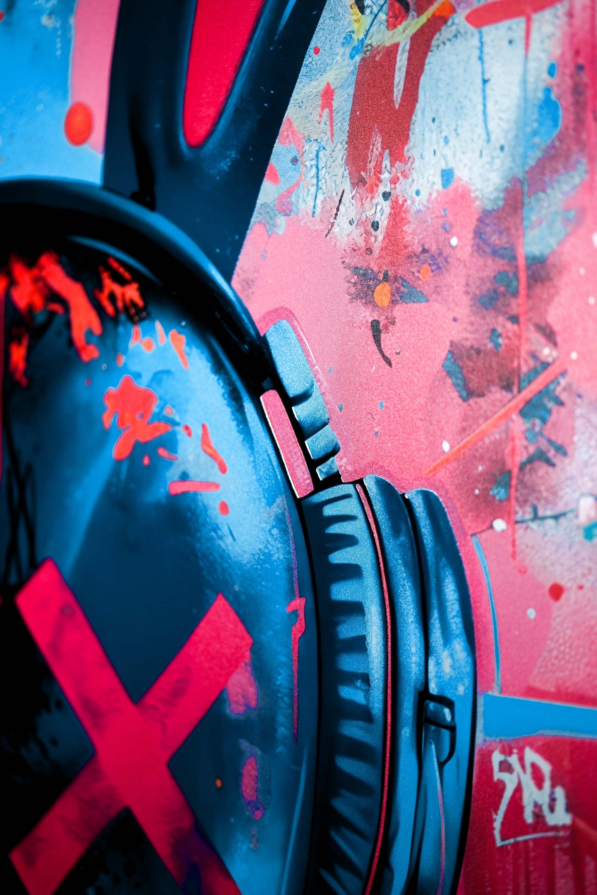 Urban Rebel Bot — 3D Haptic Embossed High-Gloss Luxury Wall Art