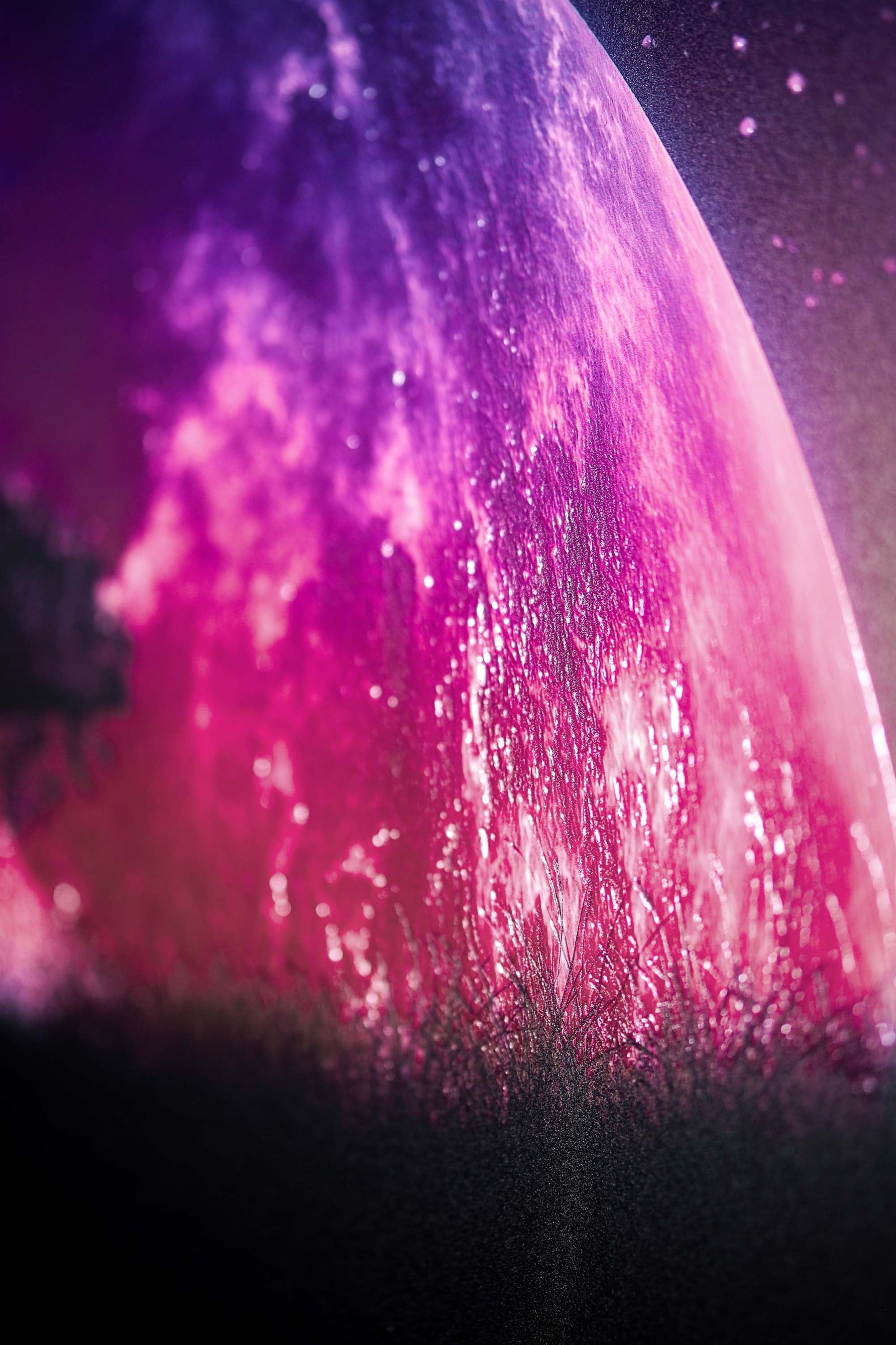 Cosmic Lunar Solitude — 3D Haptic Embossed High-Gloss Luxury Wall Art