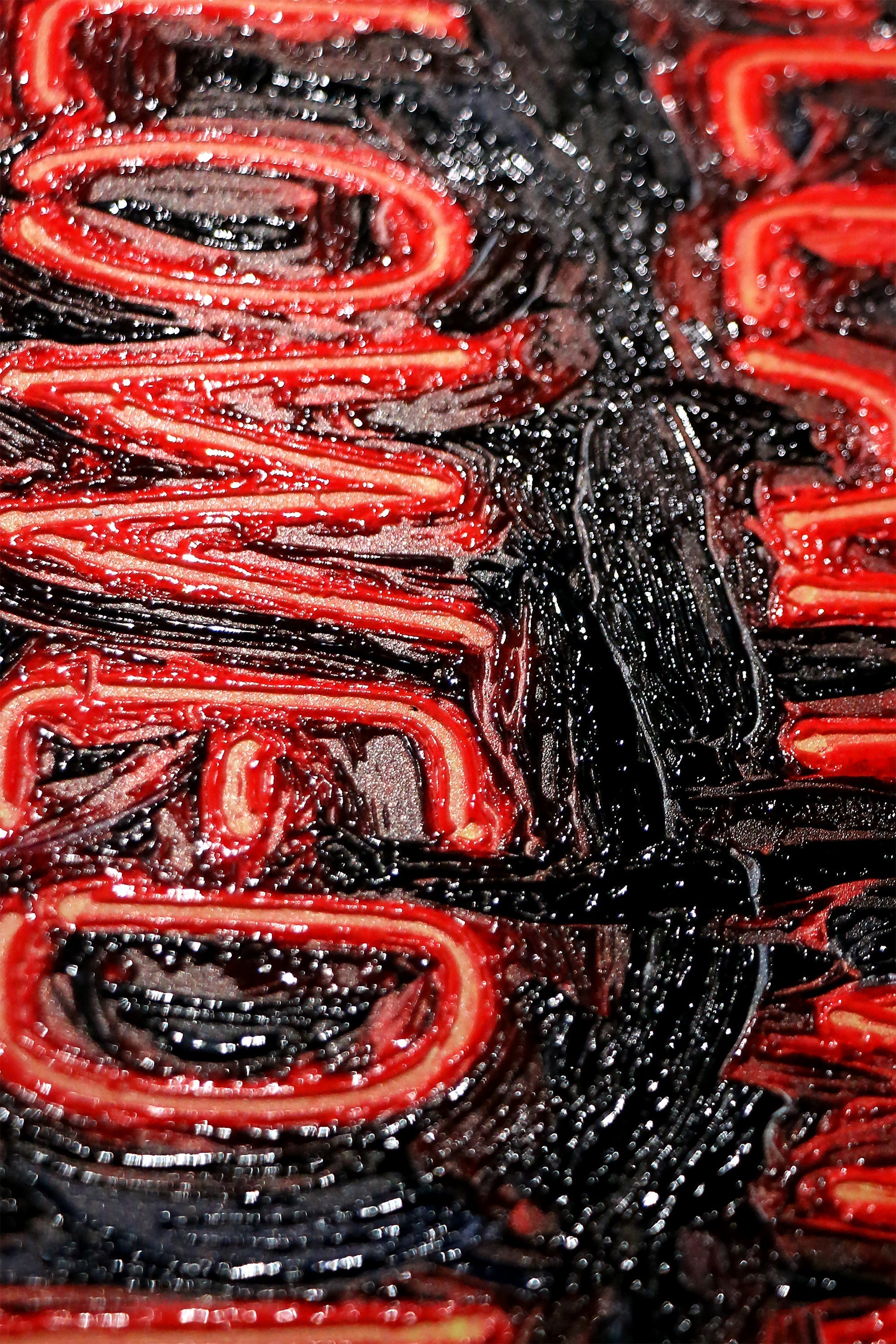 Urban Mandate — An Electric Warning in 3D Impasto