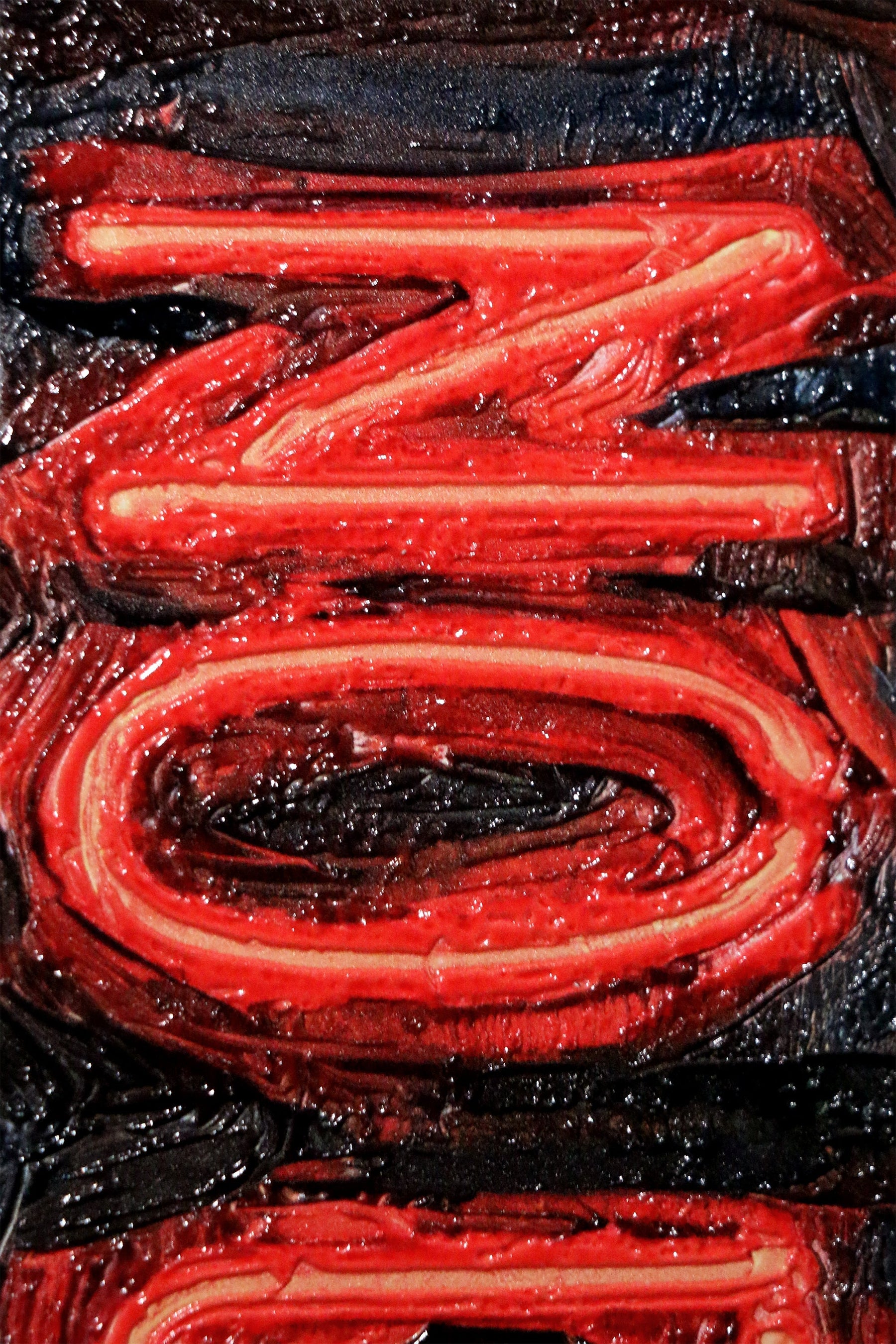 Urban Mandate — An Electric Warning in 3D Impasto