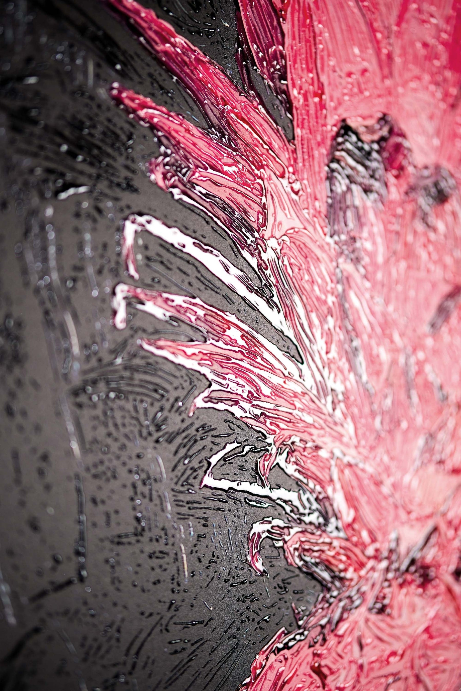 Electric Pineapple Pulse — A Textured Pop in Pink & Noir