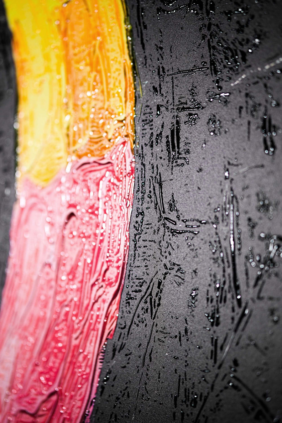 Velvet Drip — 3D Haptic Embossed High-Gloss Luxury Wall Art