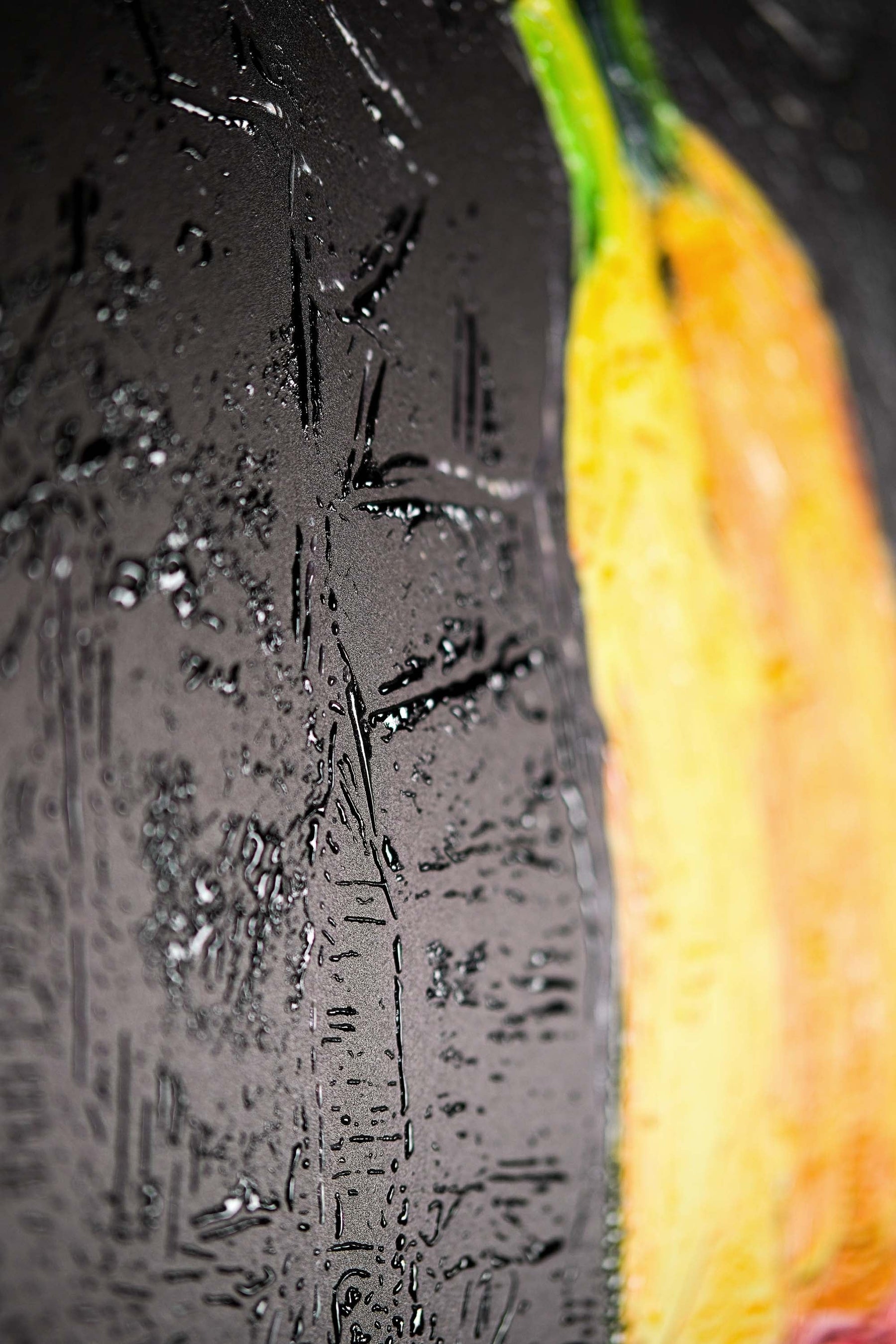 Velvet Drip — 3D Haptic Embossed High-Gloss Luxury Wall Art