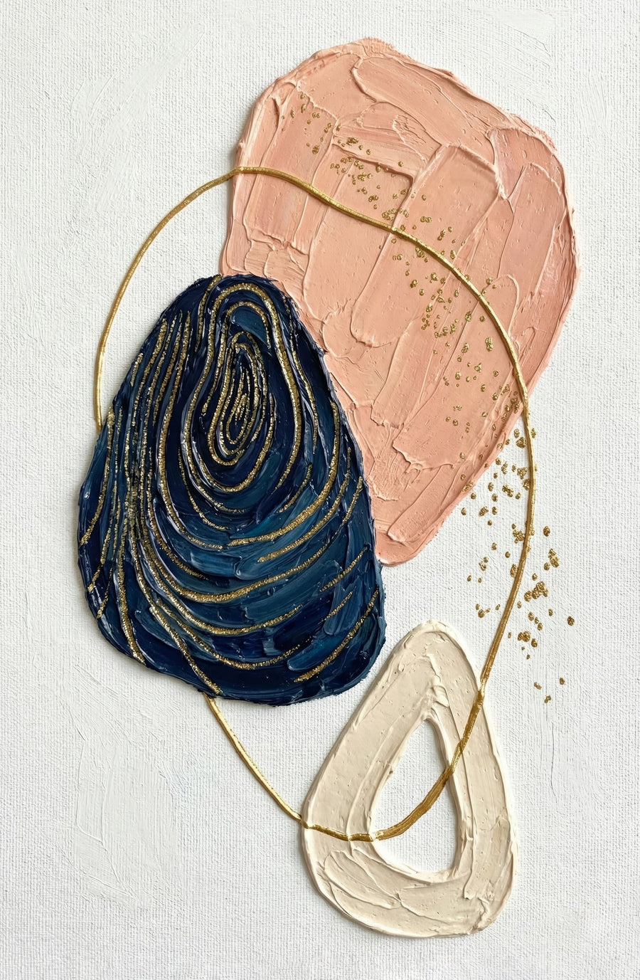 Celestial Equilibrium — 3D Haptic Embossed High-Gloss Luxury Wall Art