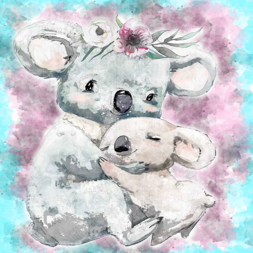 Koala Glass Wall Art