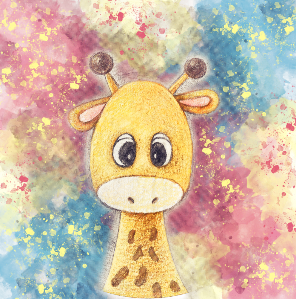 Giraffe Glass Wall Art