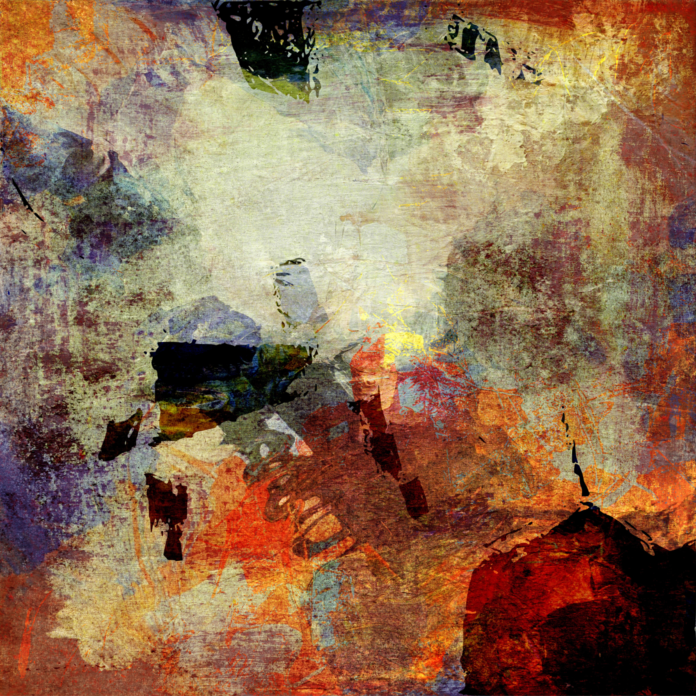 Abstract Glass Wall Art