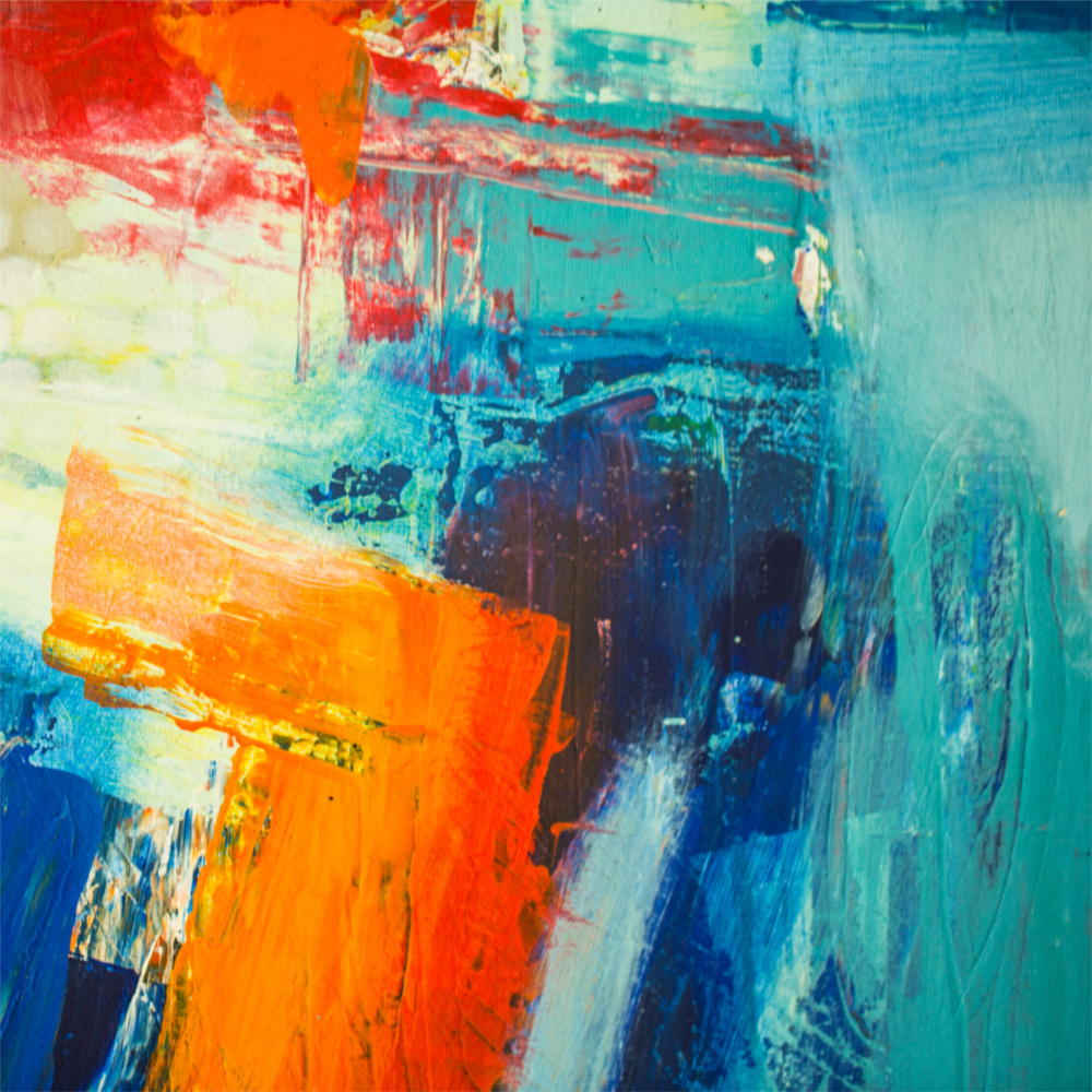 Abstract Glass Wall Art