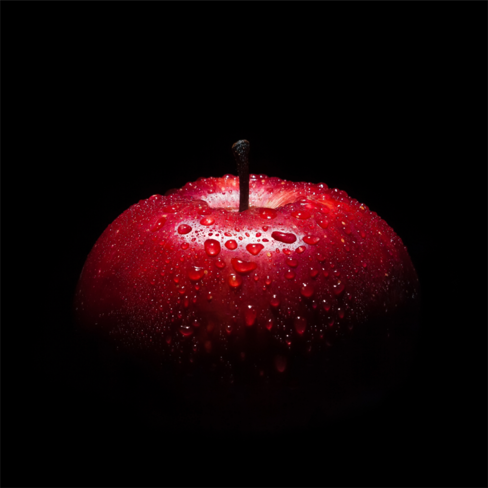 Red Apple Glass Wall Art