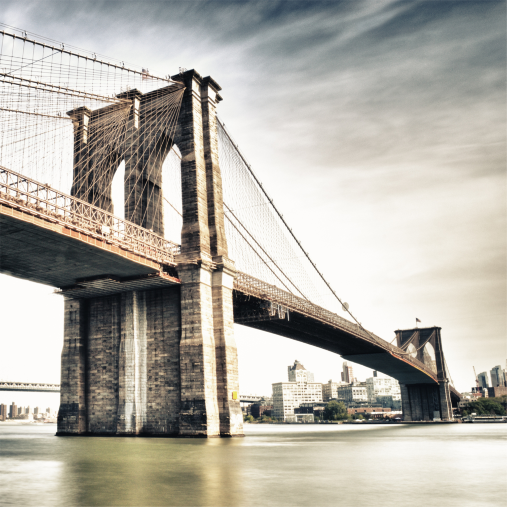 Brooklyn Bridge Glass Wall Art