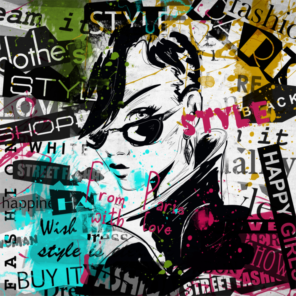 Fashion Glass Wall Art