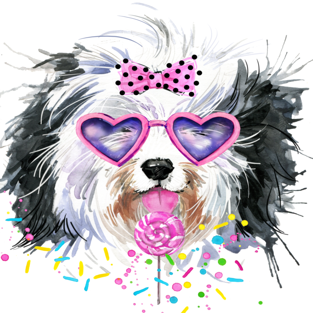 Cute Dog Glass Wall Art