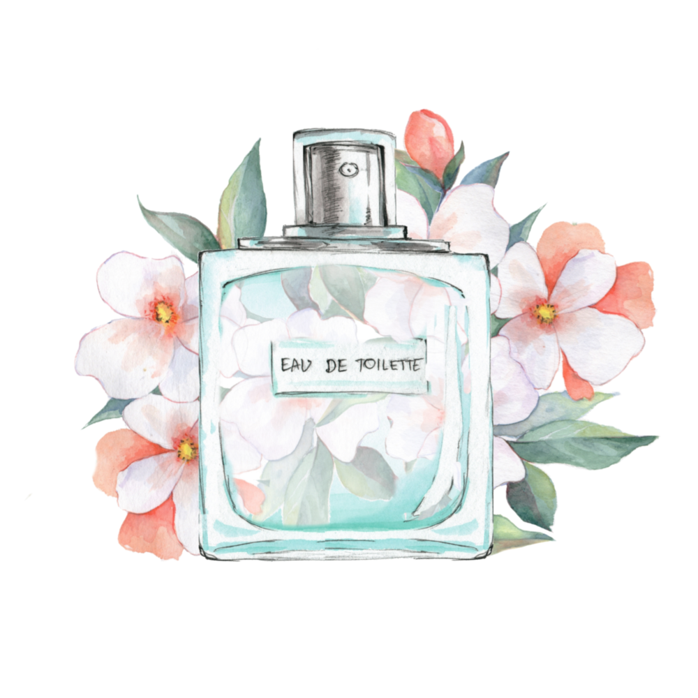 Eau De Toilette Glass Wall Art