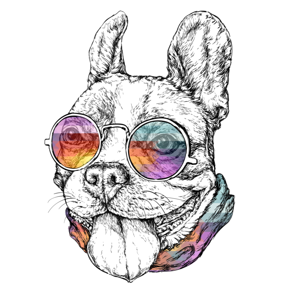 Dog Glass Wall Art