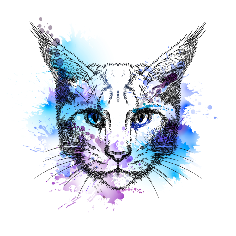 Cat Glass Wall Art