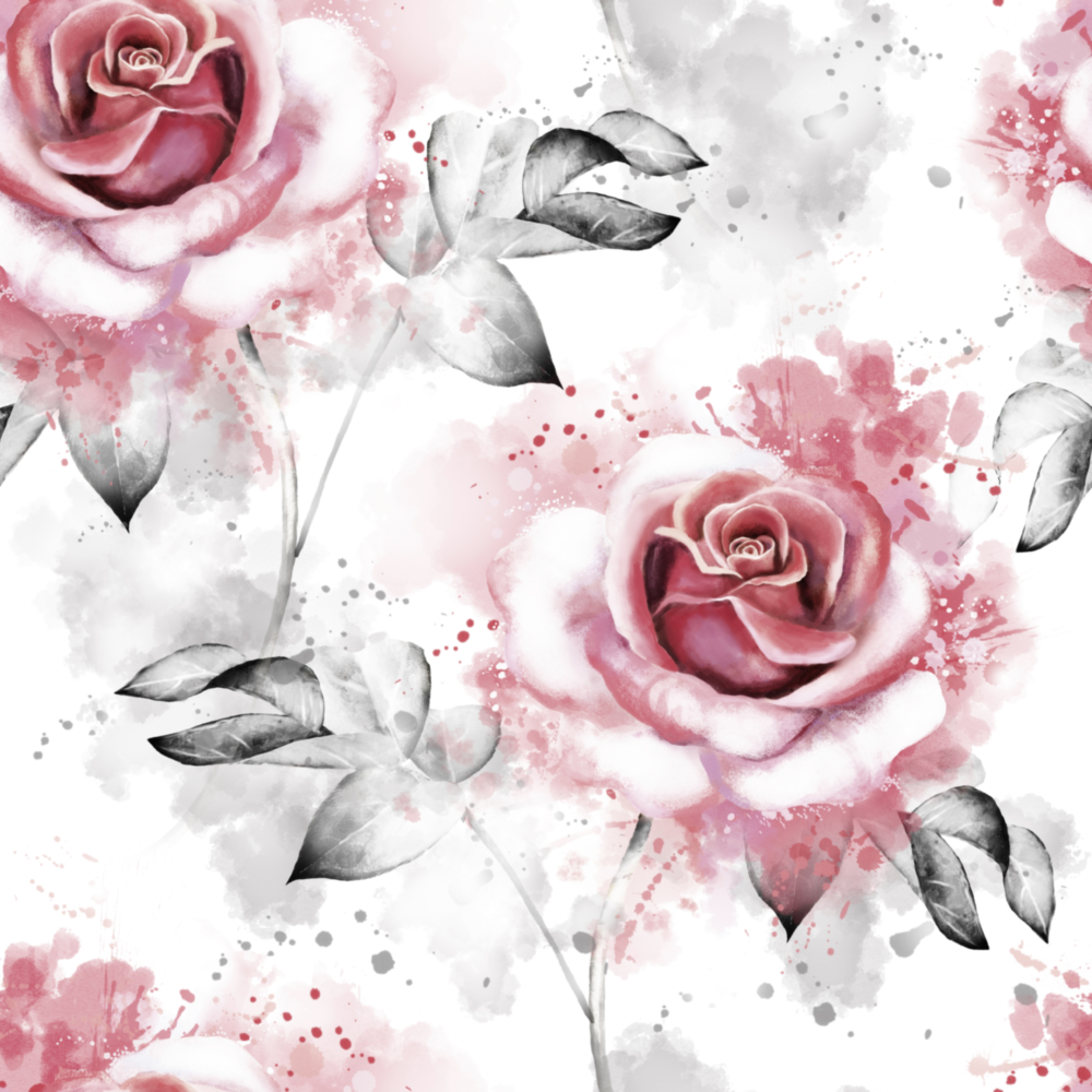 Pink Rose Glass Wall Art