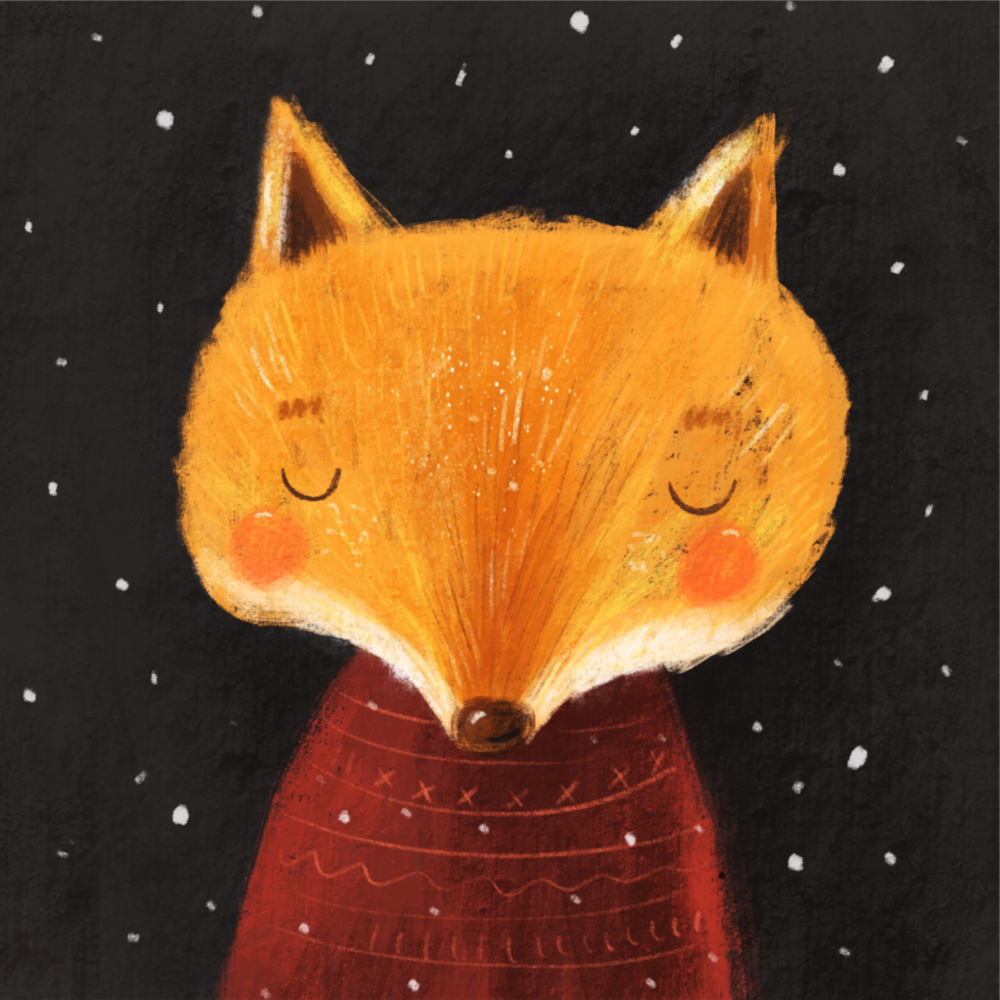 Fox Glass Wall Art