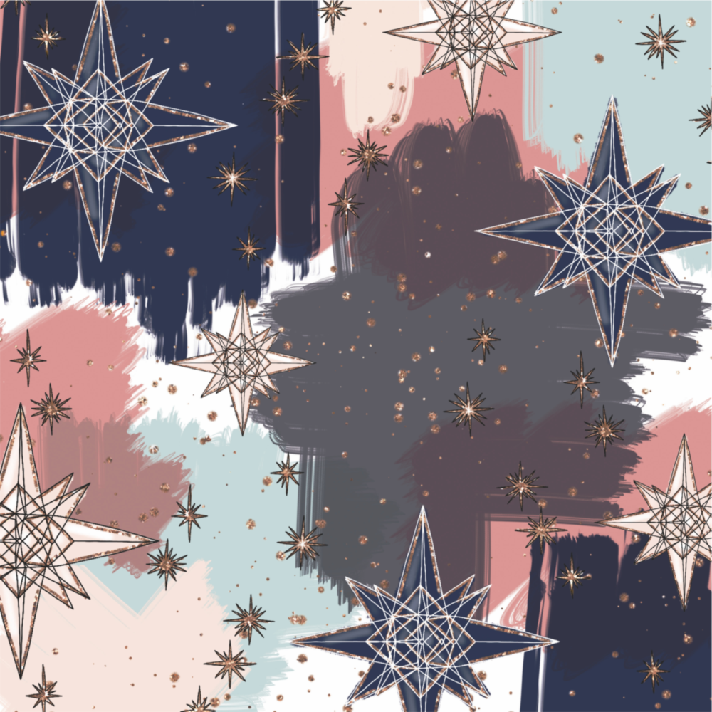 Stars Glass Wall Art