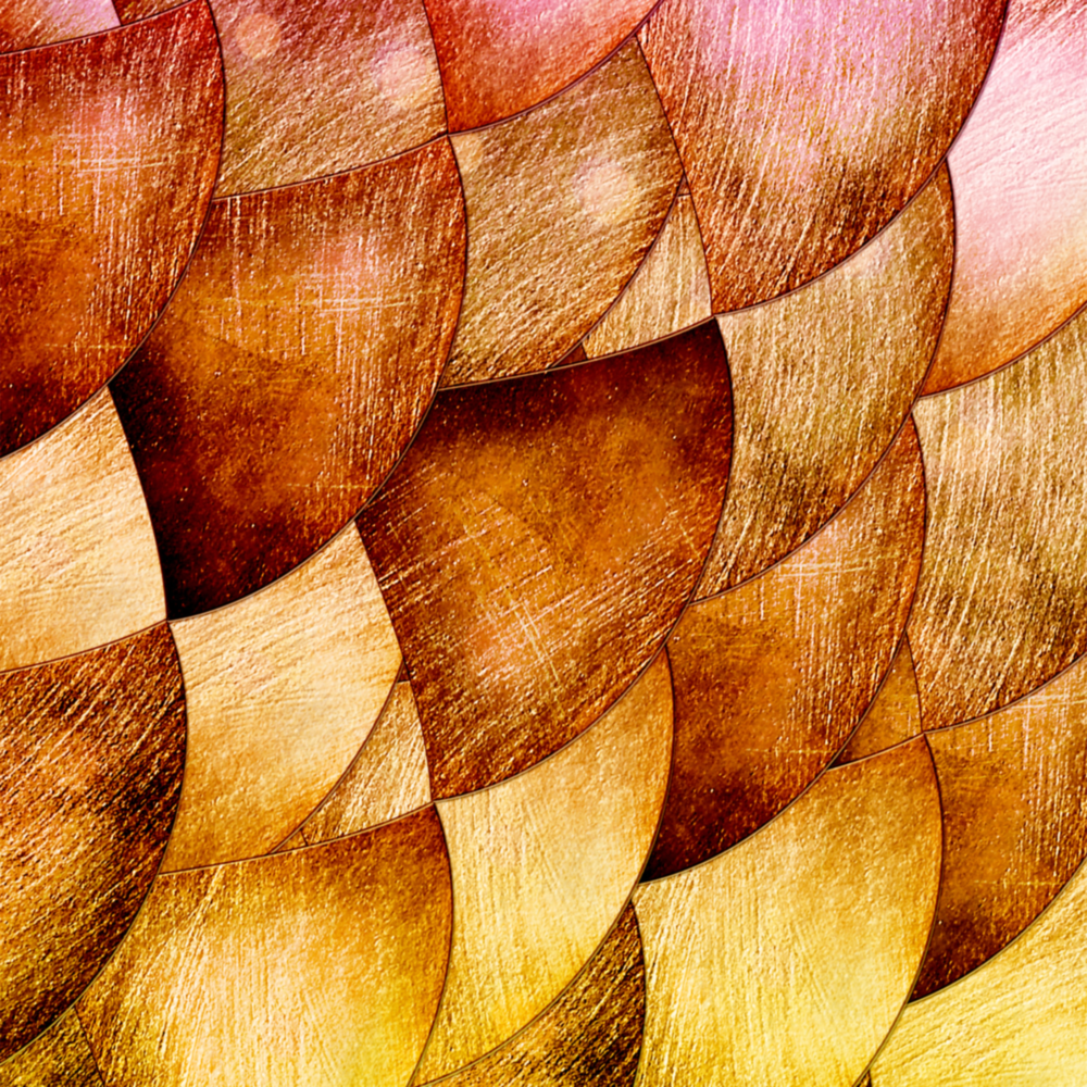 Gold Shells Glass Wall Art
