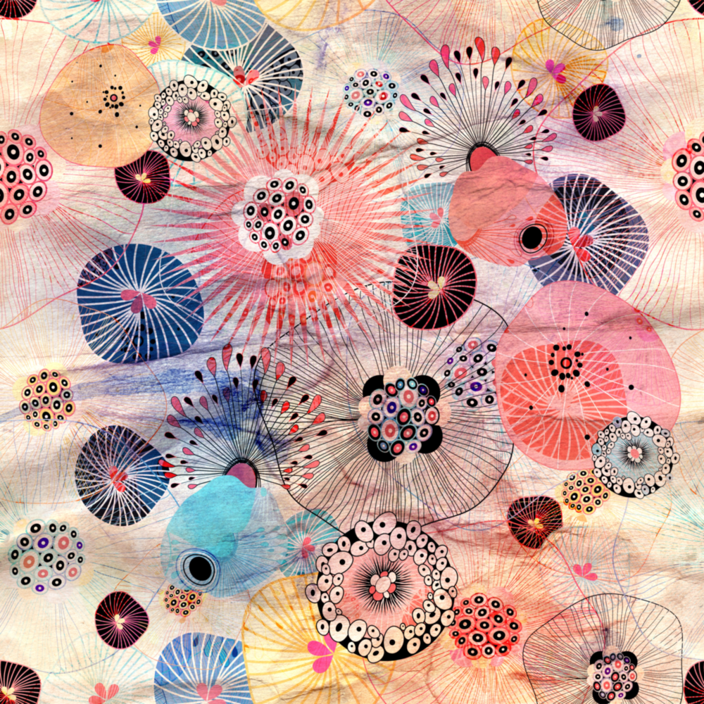 Alternative Flowers Glass Wall Art