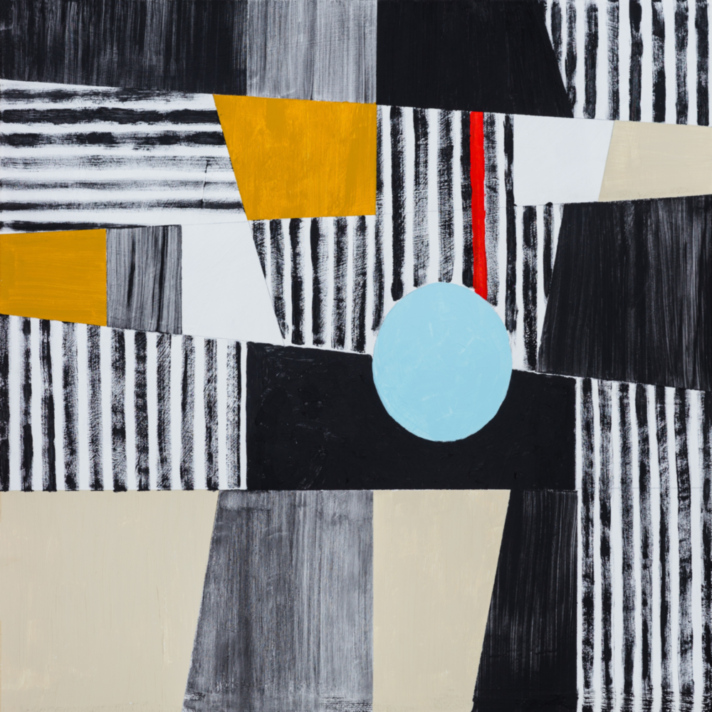 Blue Dot Glass Wall Art