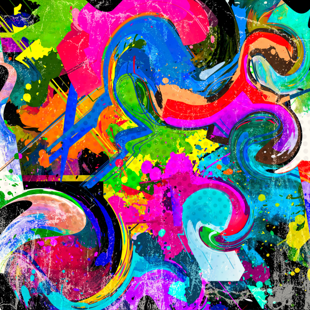 Color Revolt Glass Wall Art