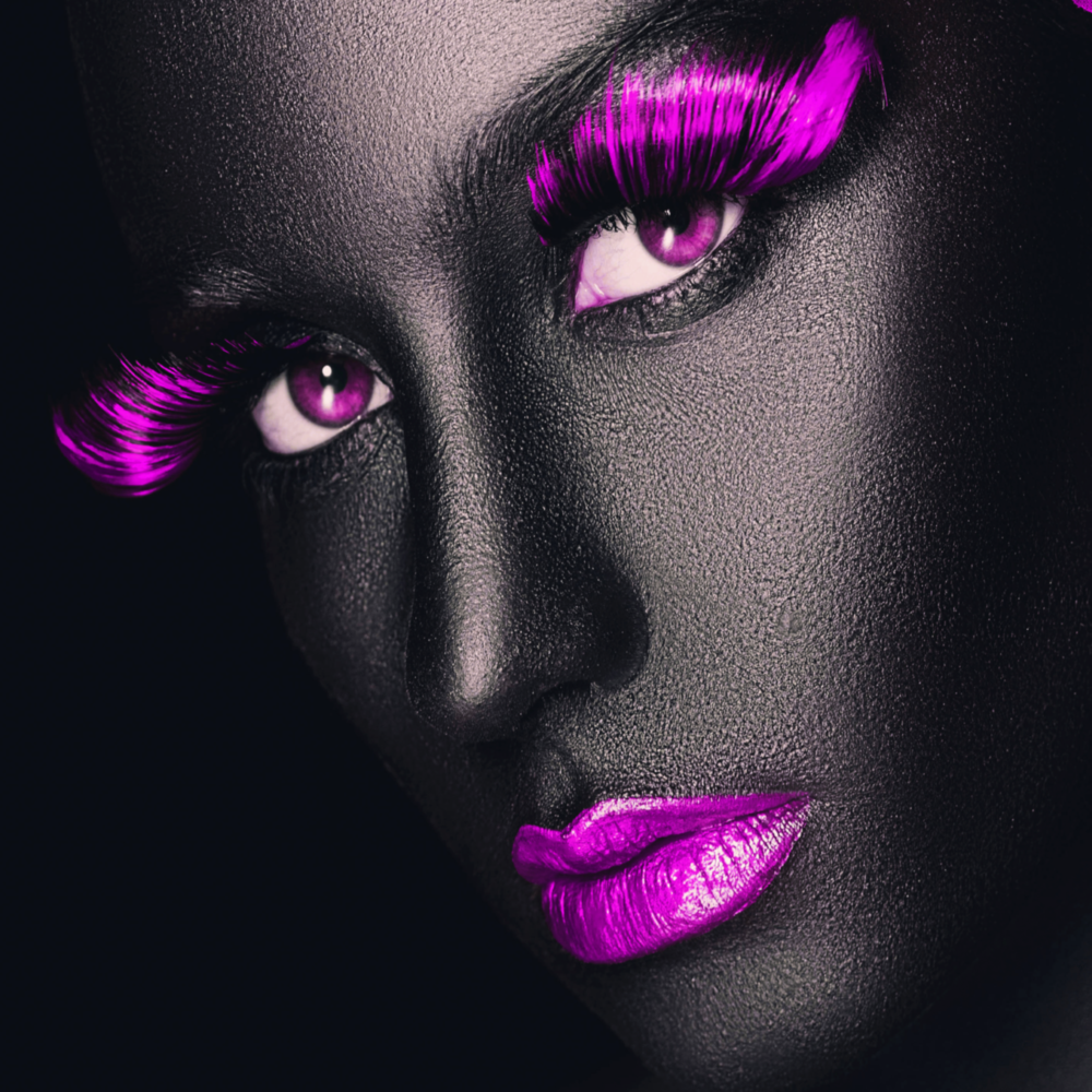 Pink Lashes Glass Wall Art