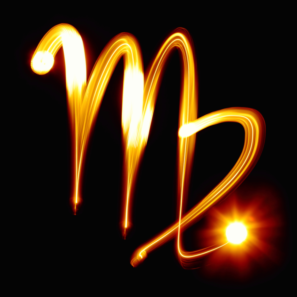 Horoscopes - Virgo Glass Wall Art