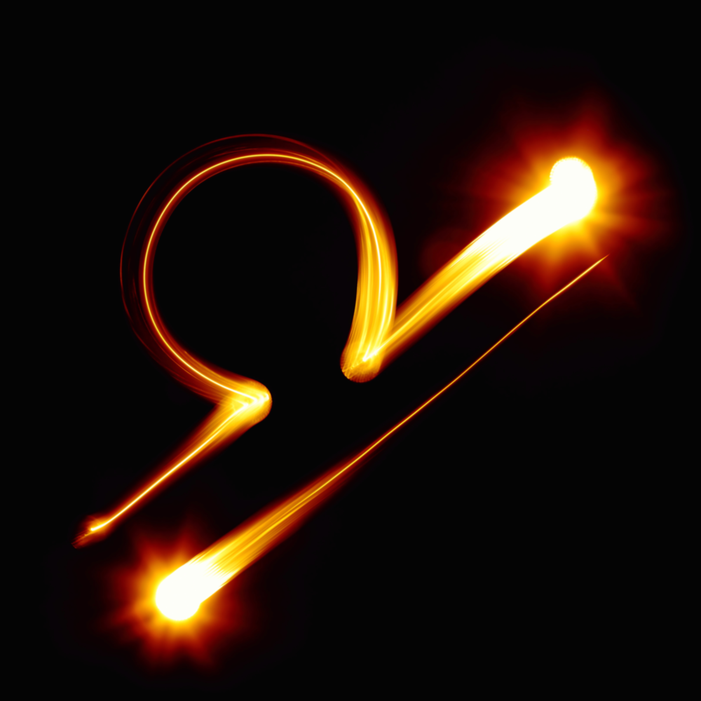 Horoscopes - Libra Glass Wall Art