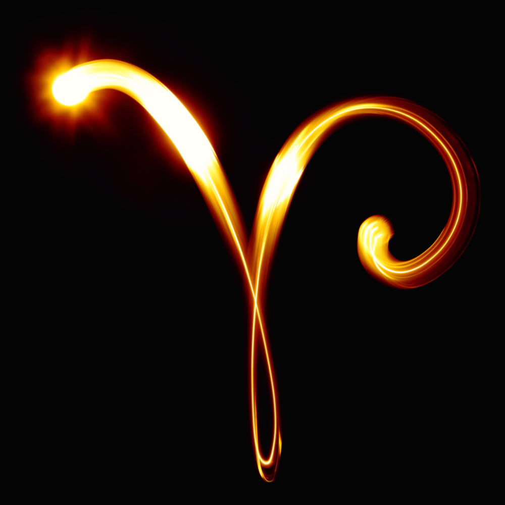 Horoscopes - Aries Glass Wall Art