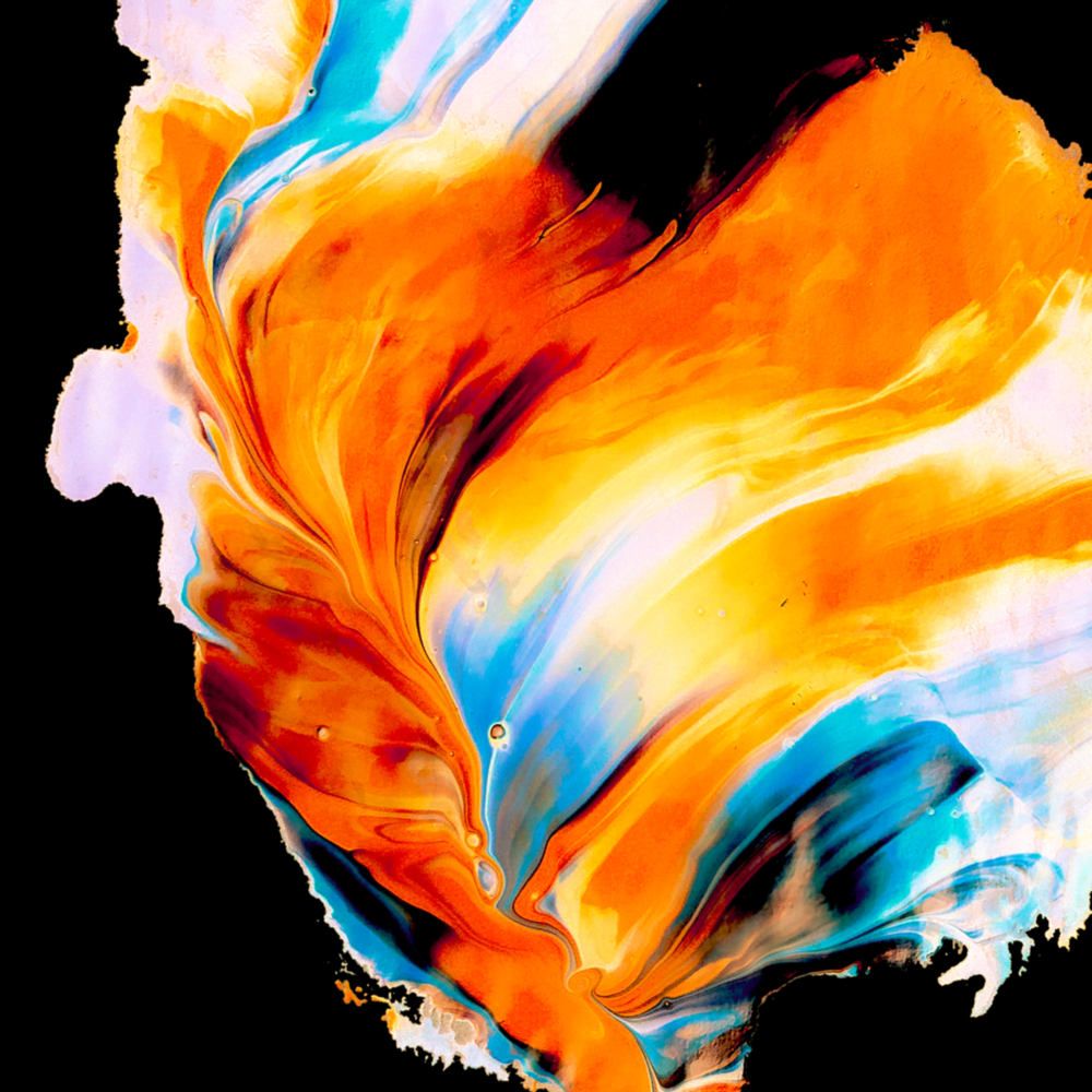 Dance of Colors Glass Wall Art