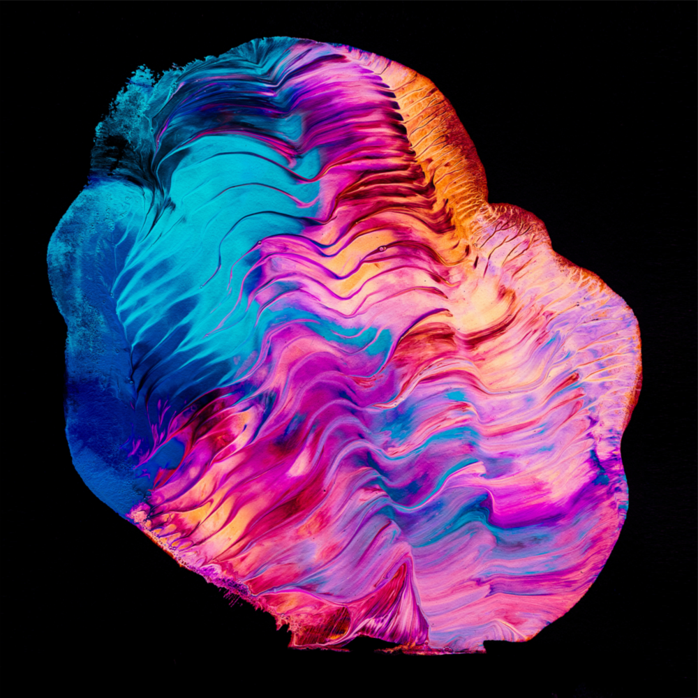 Dance of Colors Glass Wall Art