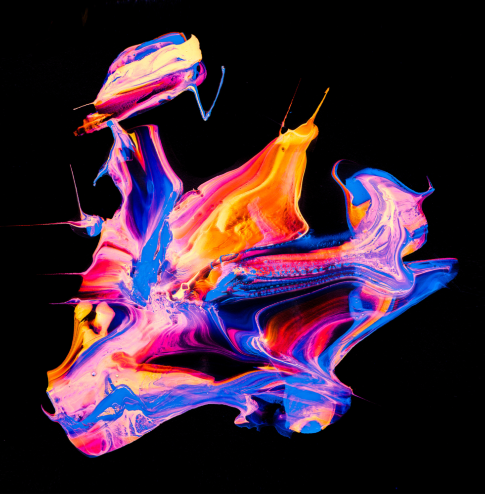 Dance of Colors Glass Wall Art