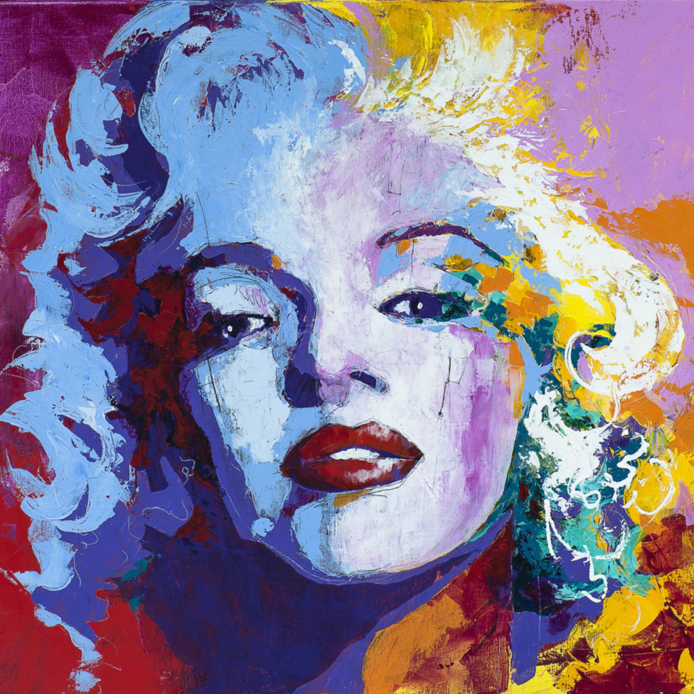 Marilyn Monroe Glass Wall Art