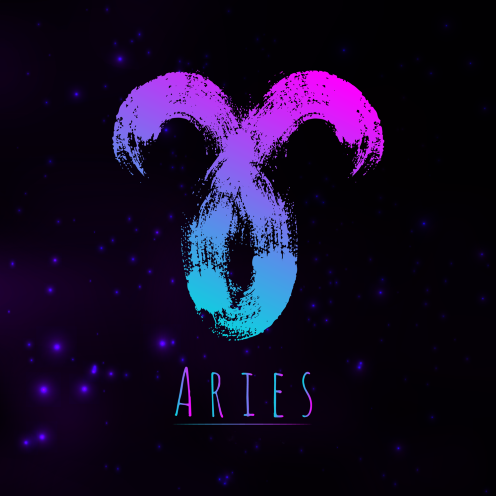 Horoscopes - Aries Glass Wall Art