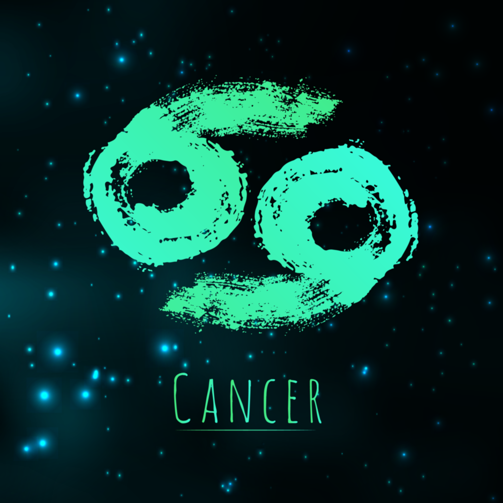 Horoscopes - Cancer Glass Wall Art