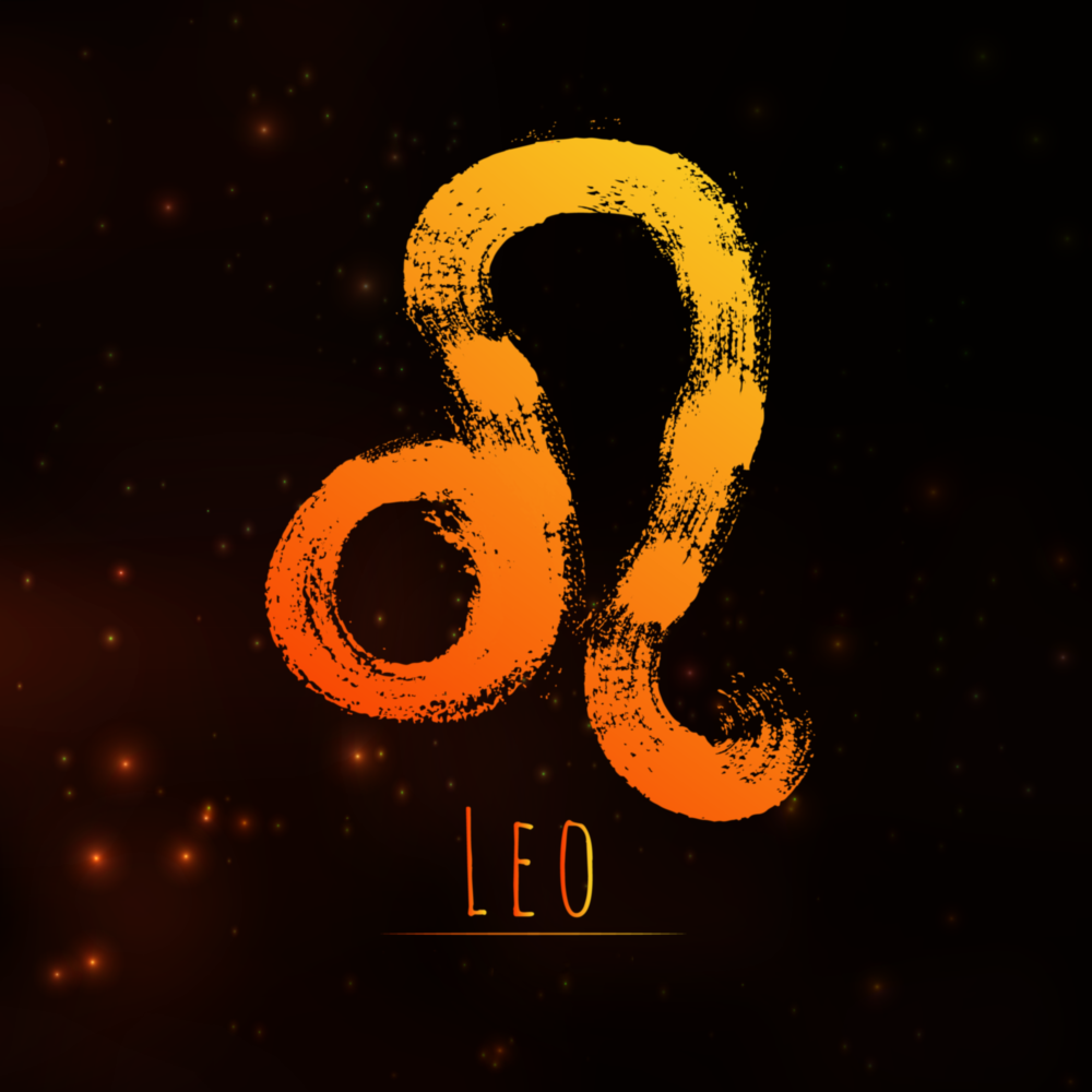 Horoscopes - Leo Glass Wall Art