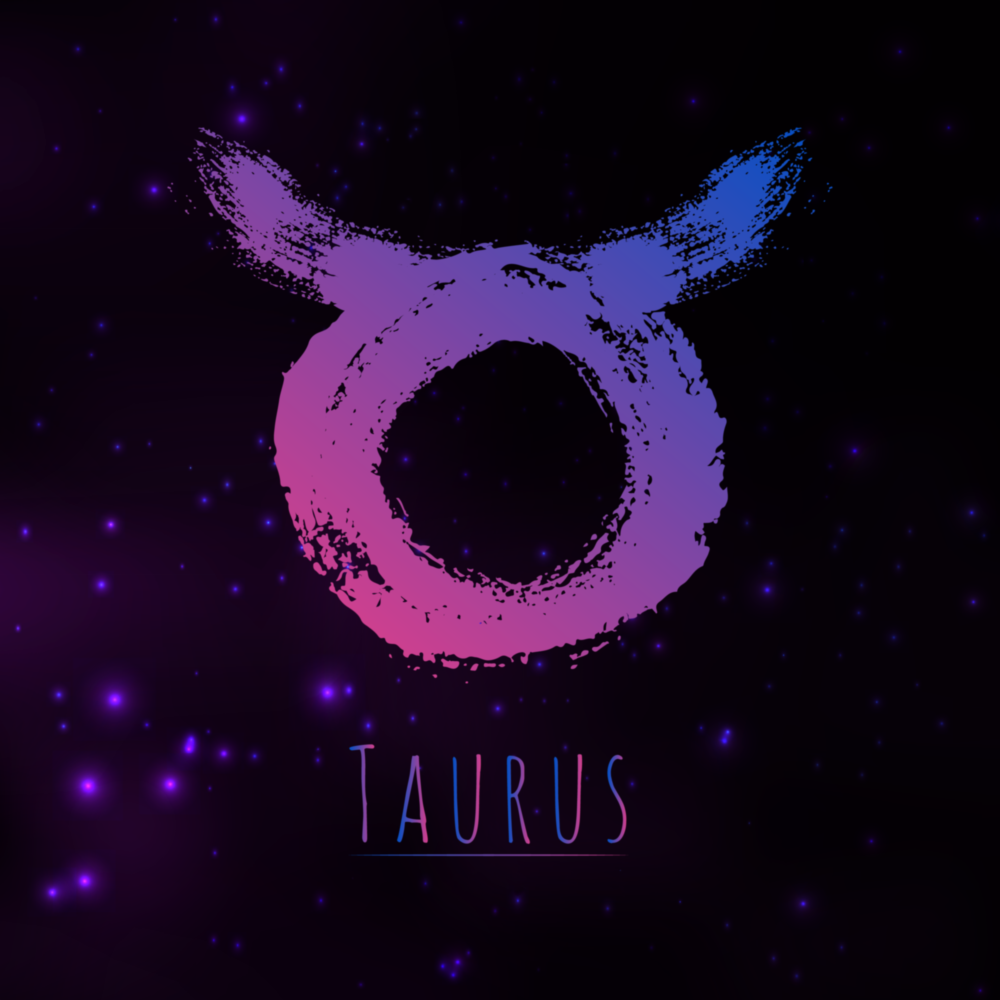Horoscopes - Taurus Glass Wall Art