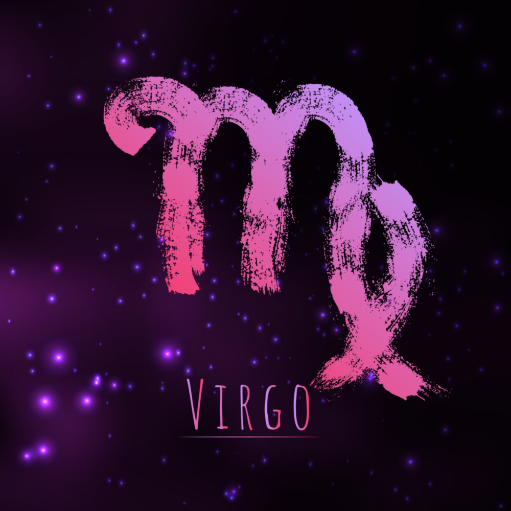 Horoscopes - Virgo Glass Wall Art