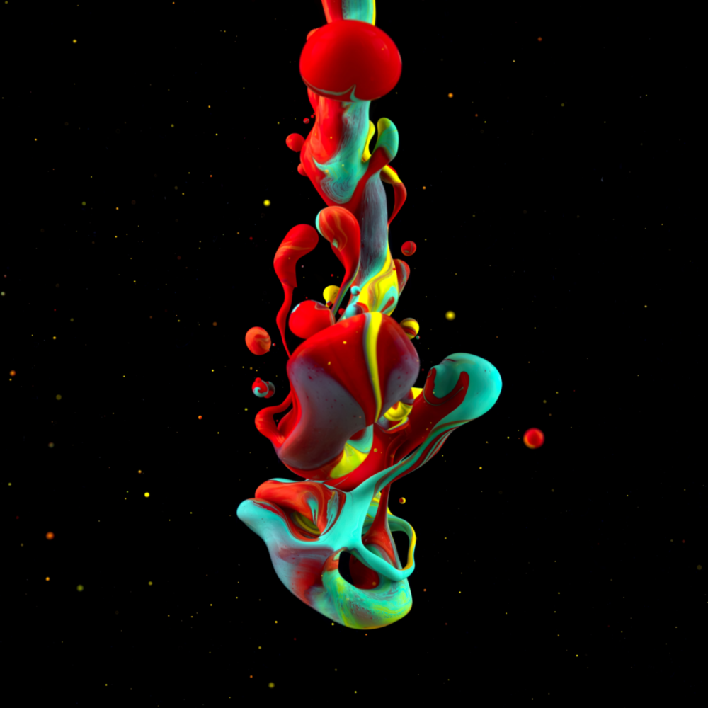 Dance of Colors Glass Wall Art