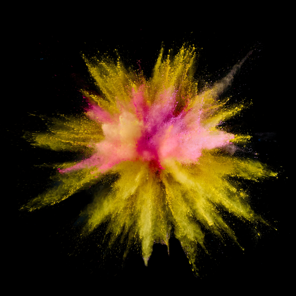 Color Explosion Glass Wall Art