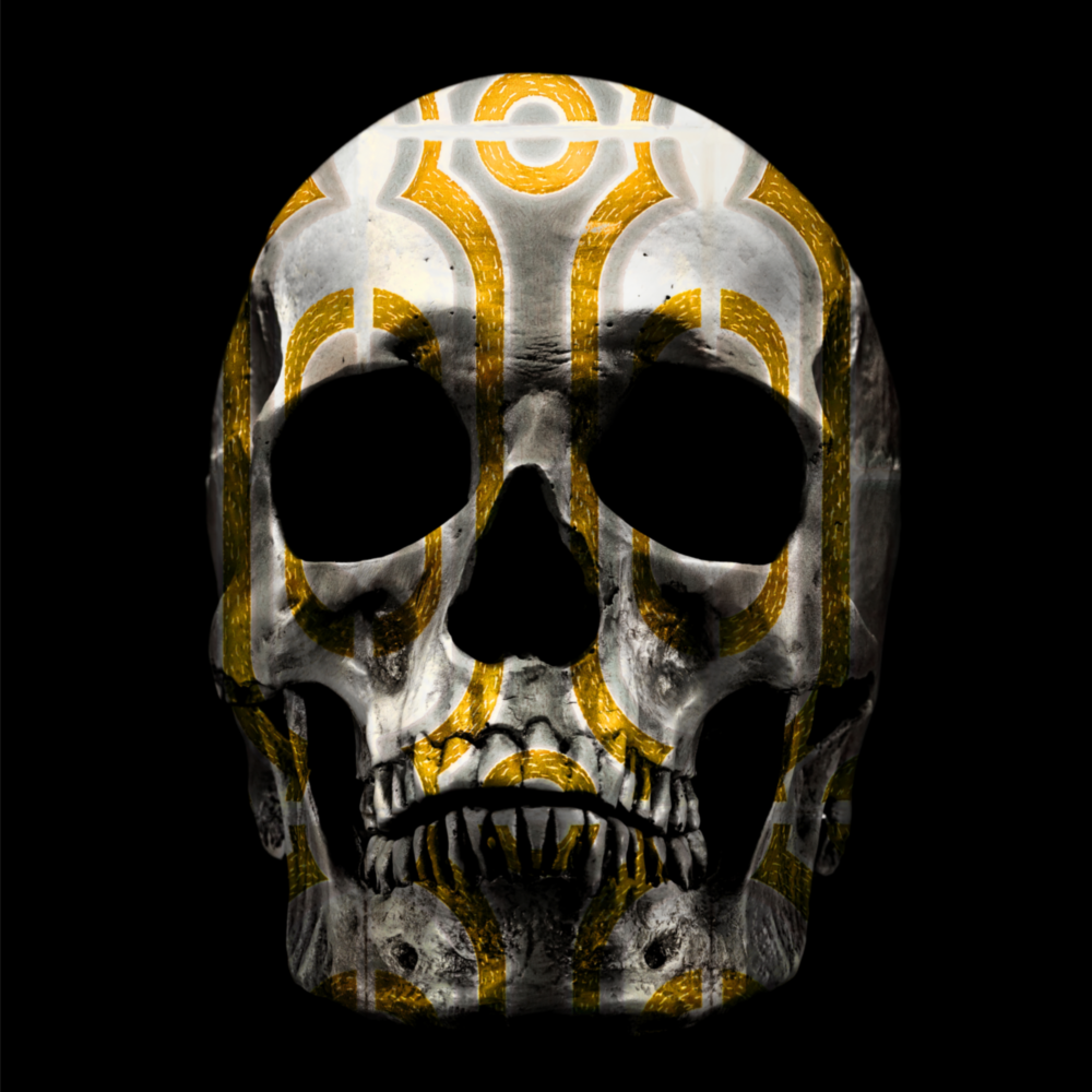 Skull Glass Wall Art