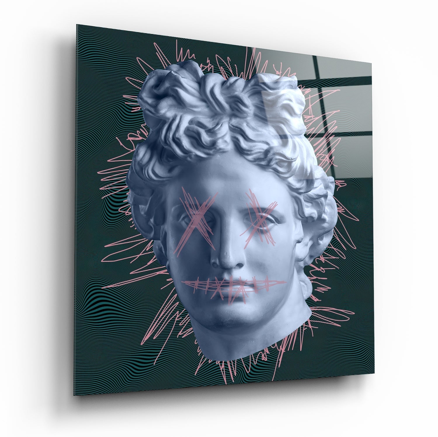 Sculpture Glass Wall Art